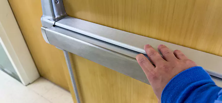 Installing a Push Bar on a Door Amsterdam